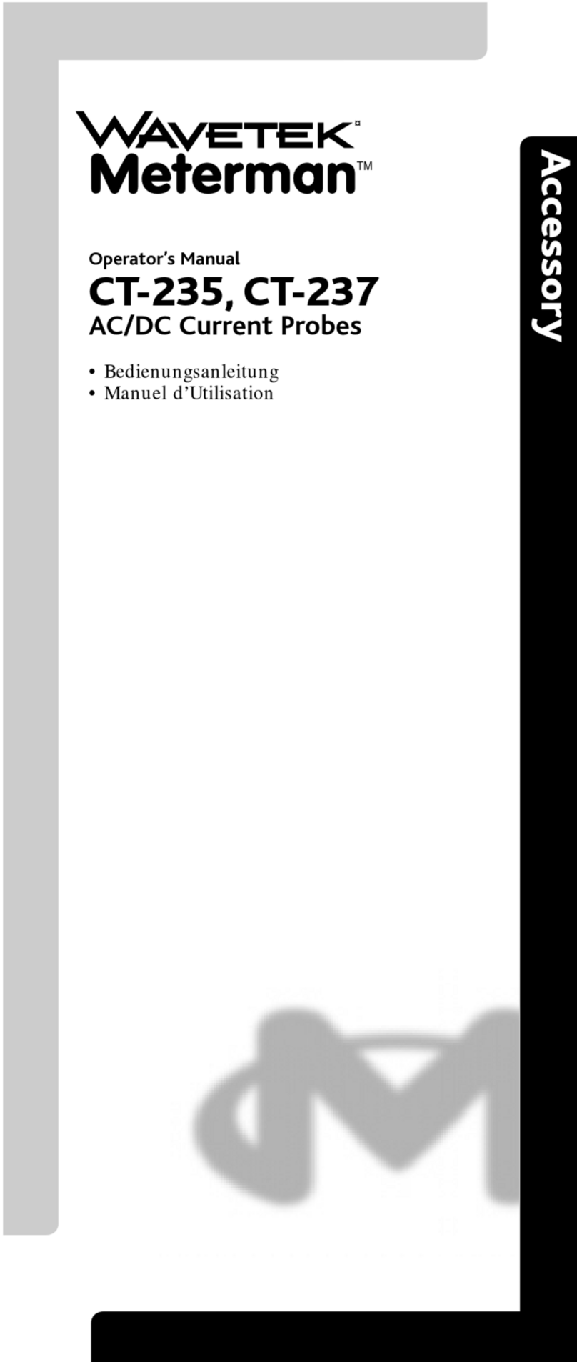Wavetek CT-235 Operator's manual