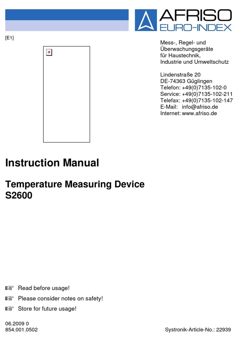 AFRISO S2600 instruction manual