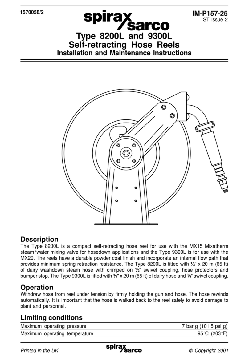 Spirax Sarco 8200L Installation and maintenance instructions