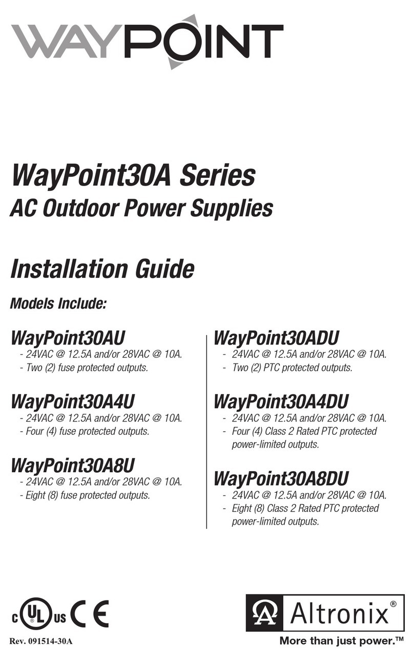 Altronix WayPoint30A Series User manual