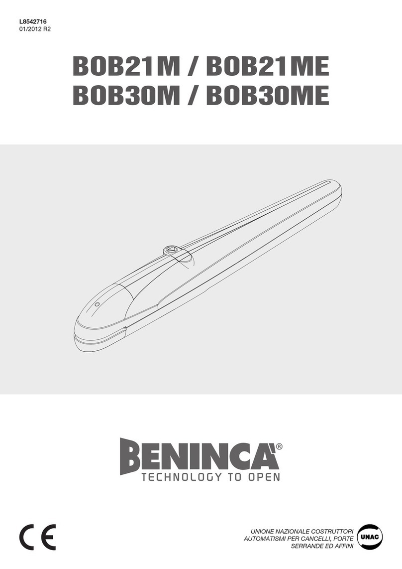 Beninca BOB21M User manual