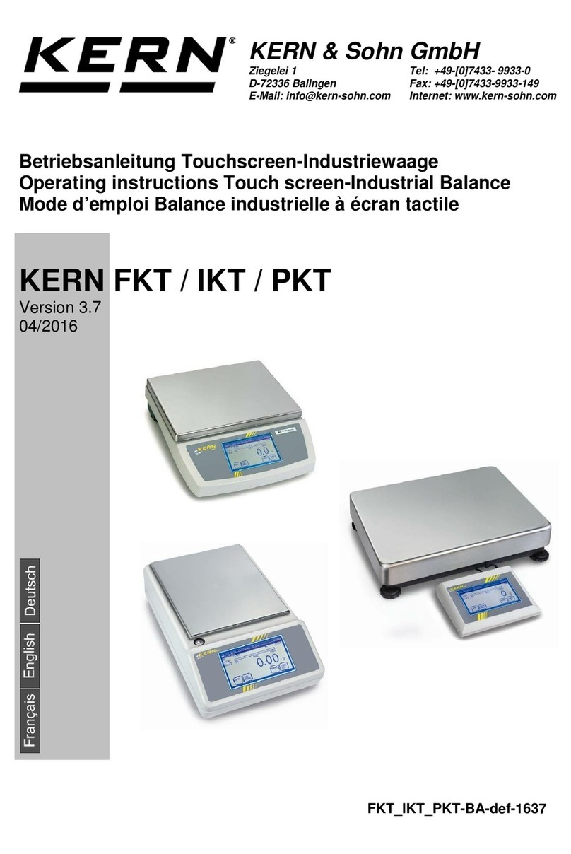 KERN FKT Series User manual