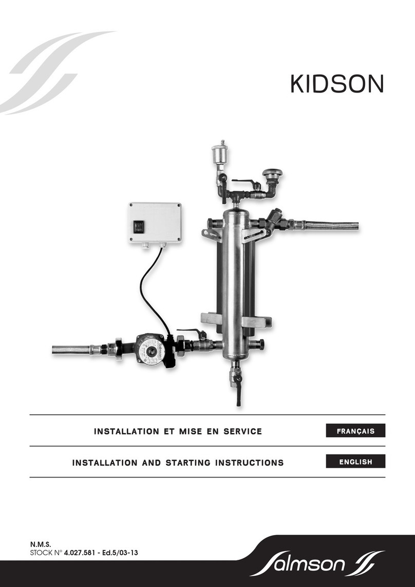salmson KIDSON Series Installation and starting instructions