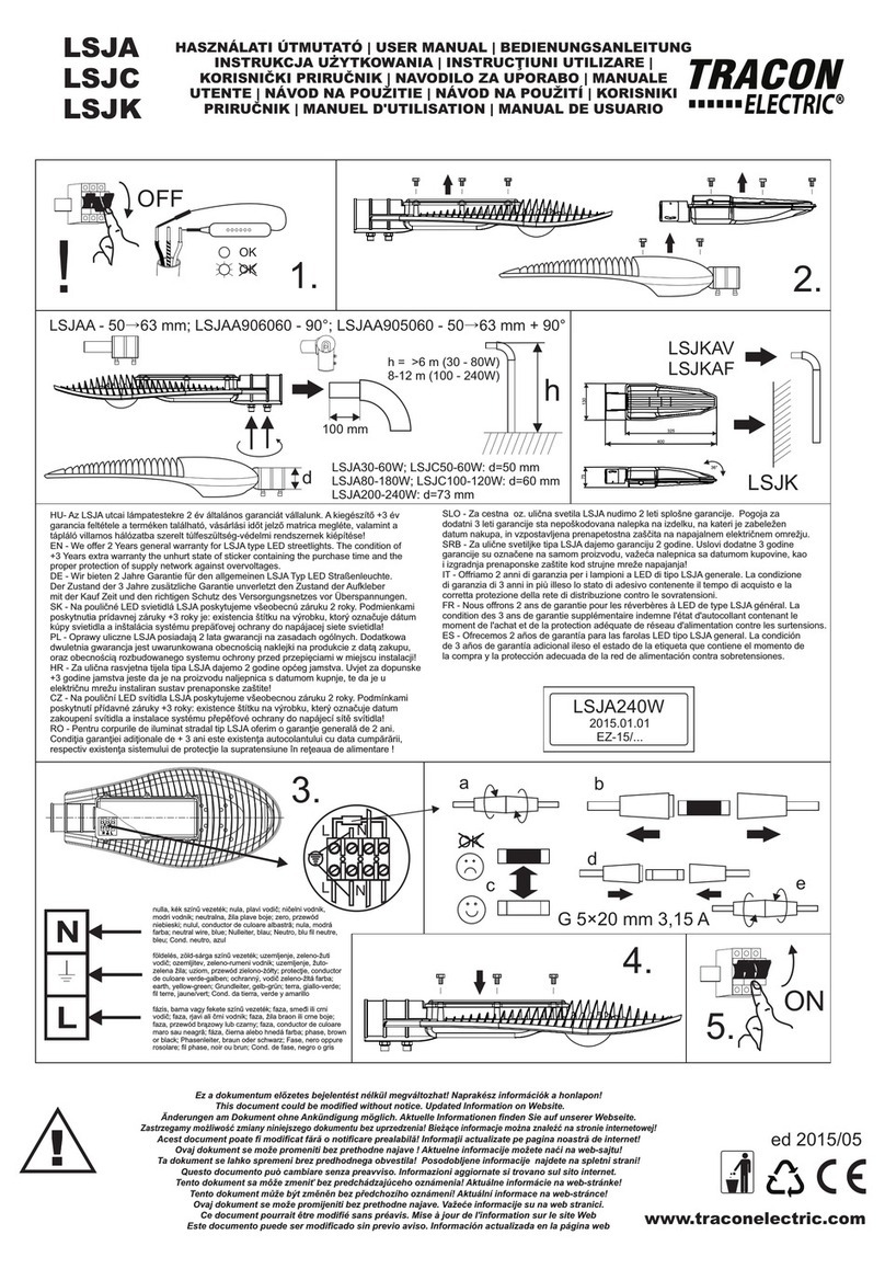 Tracon Electric LSJA Series user manual