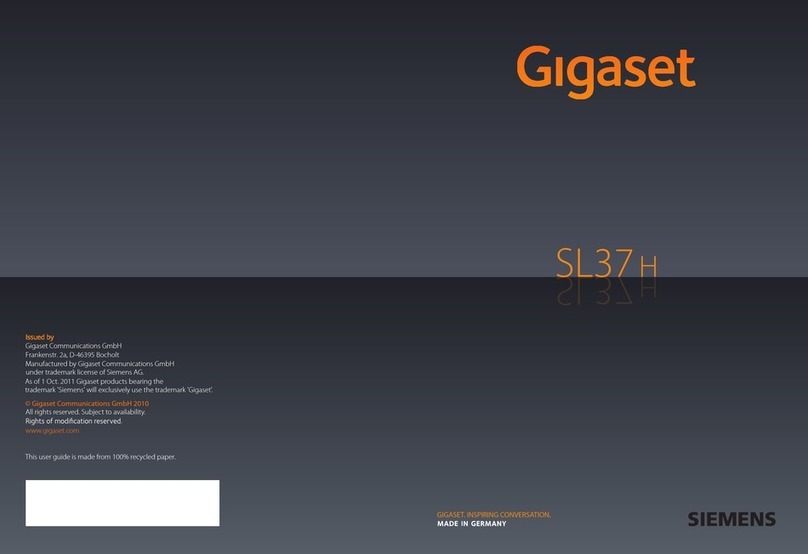 Siemens Gigiaset SL37H User manual Siemens Gigiaset SL37H User manual