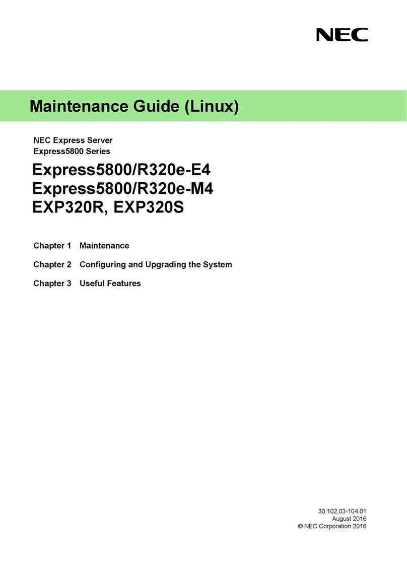 NEC NEC Express5800 Series Operating manual