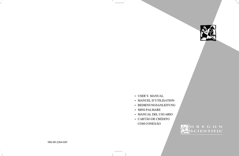 Oregon Scientific PDA293 user manual