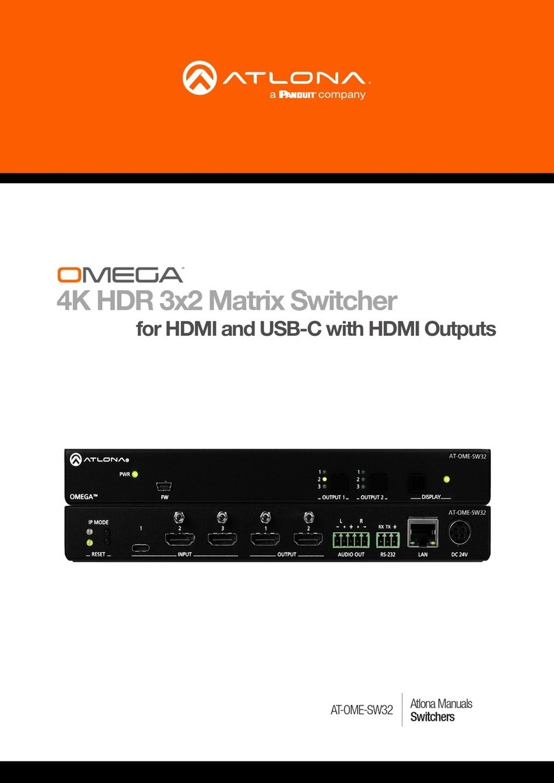 Panduit Atlona Omega AT-OME-SW32 manual