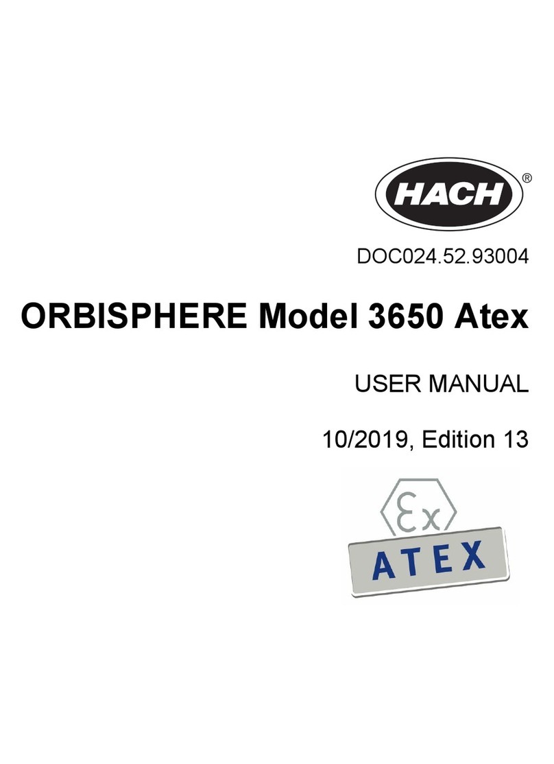 Hach ORBISPHERE 3650 Atex User manual