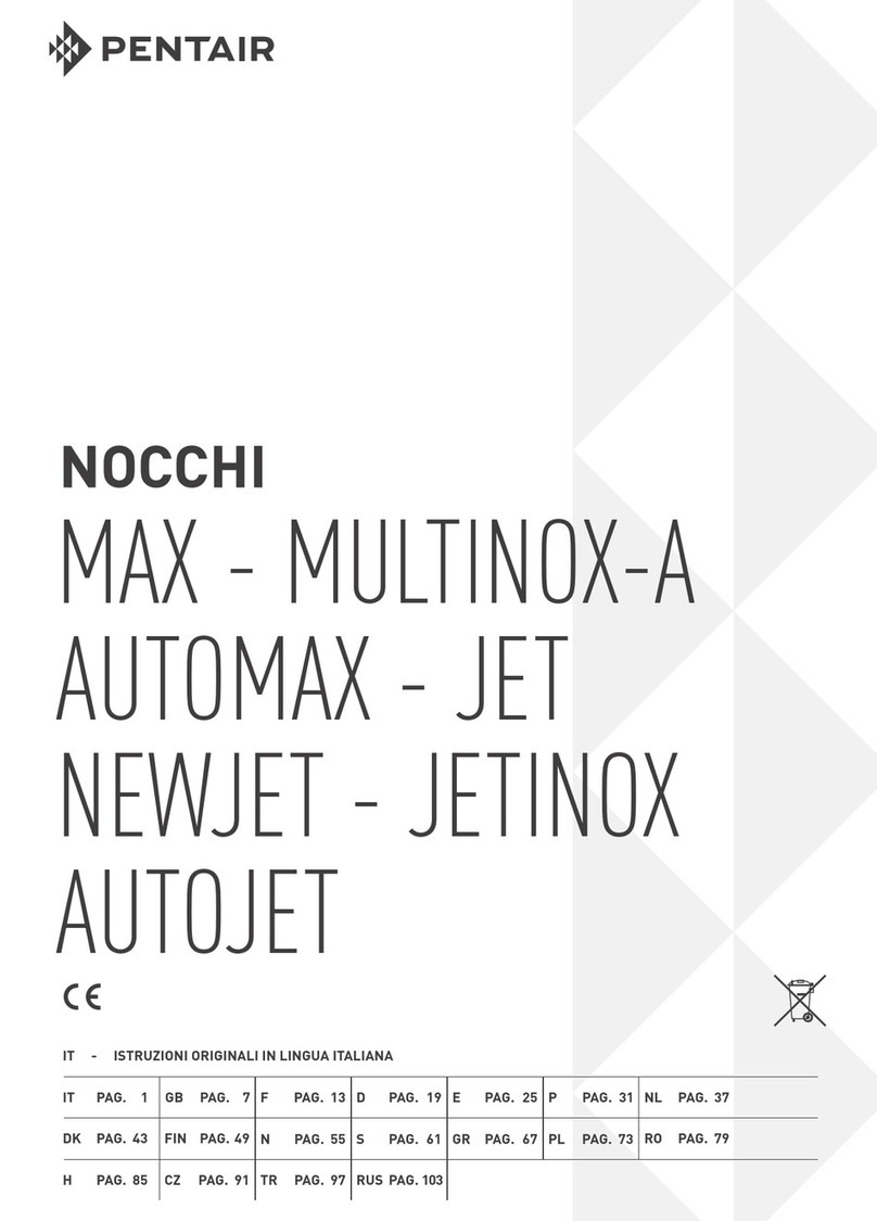 Pentair MAX Series User manual
