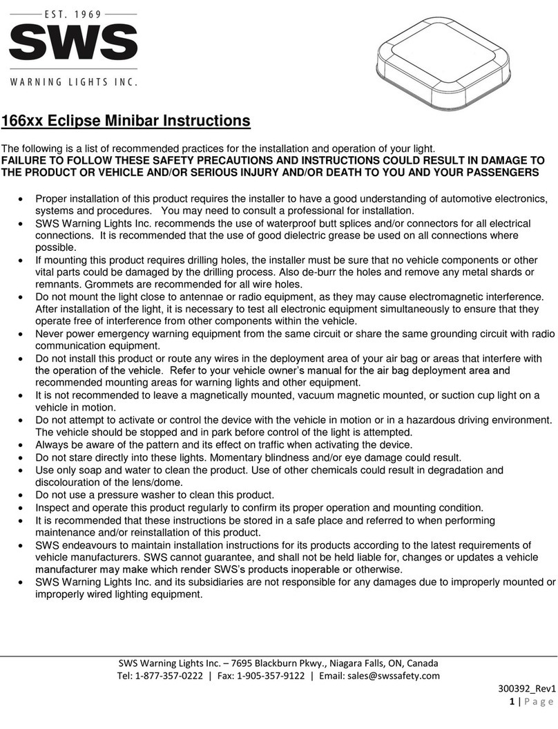 SWS 166 Series instructions