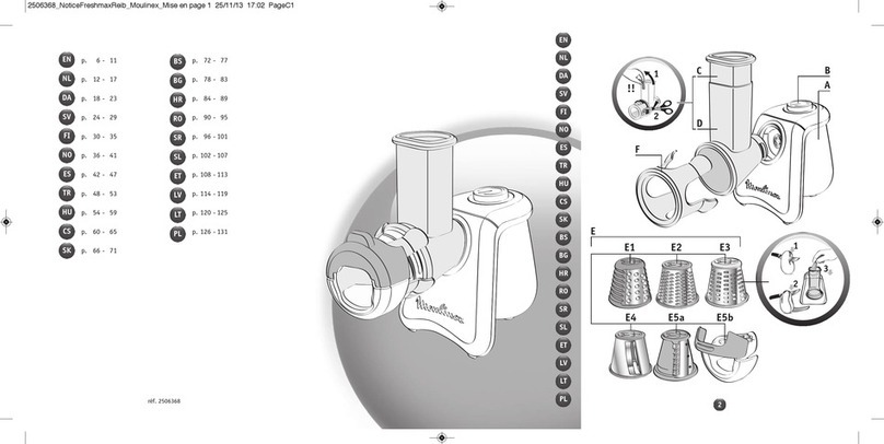 Moulinex Fresh Max User manual Moulinex Fresh Max User manual