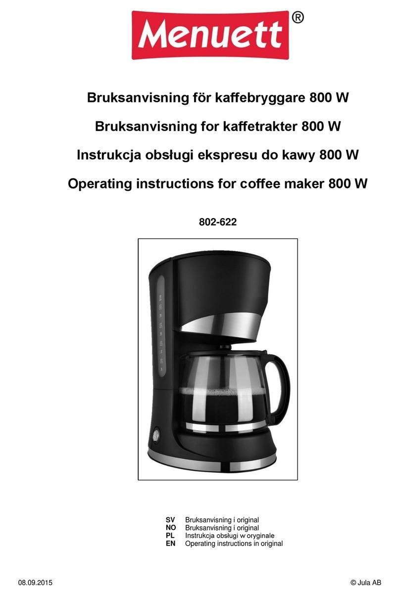 Menuett 802-622 User manual