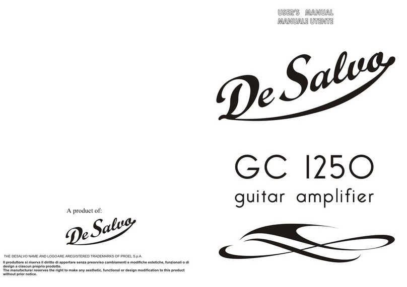 De Salvo GC 1250 user manual