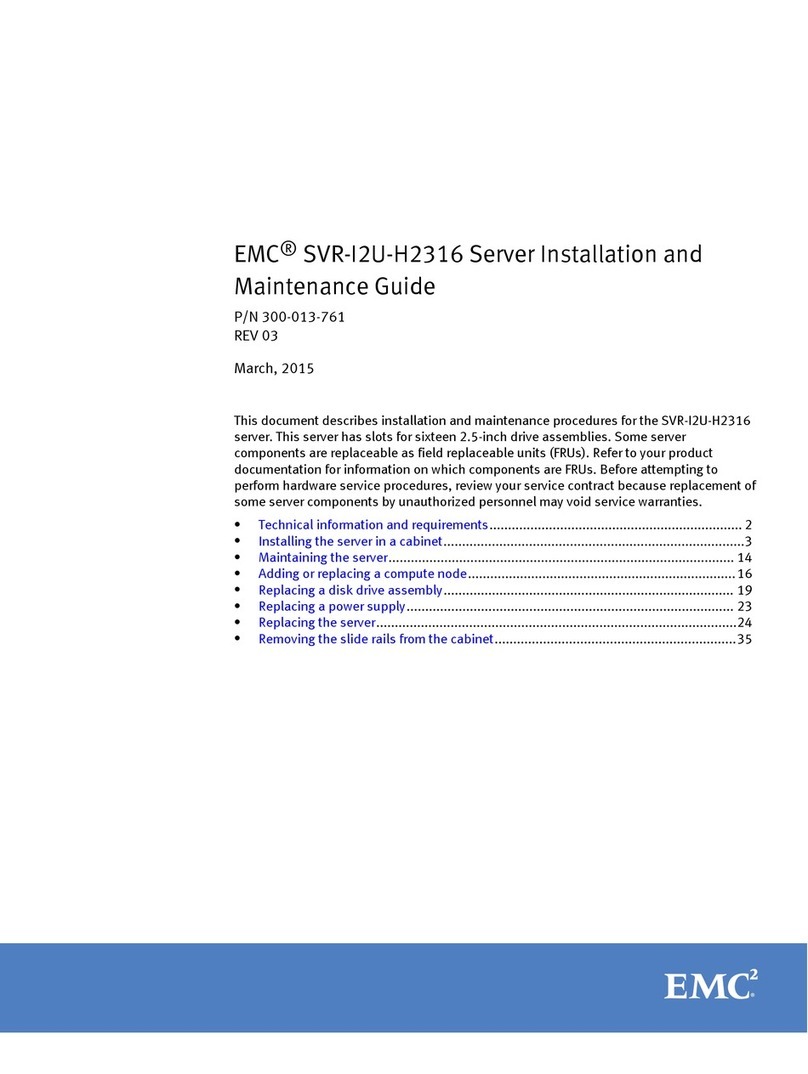 EMC SVR-I2U-H2316 Product manual EMC SVR-I2U-H2316 Product manual