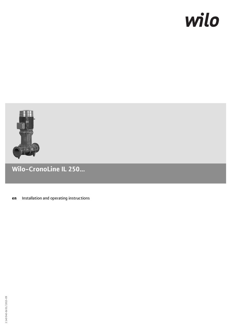 Wilo CronoLine IL 250 Series User manual