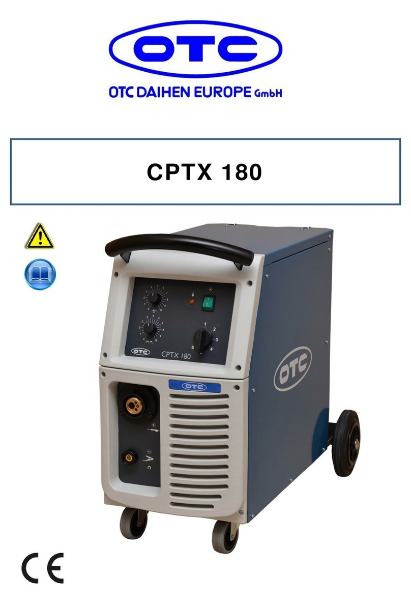 OTC DAIHEN EUROPE CPTX 180 manual OTC DAIHEN EUROPE CPTX 180 manual
