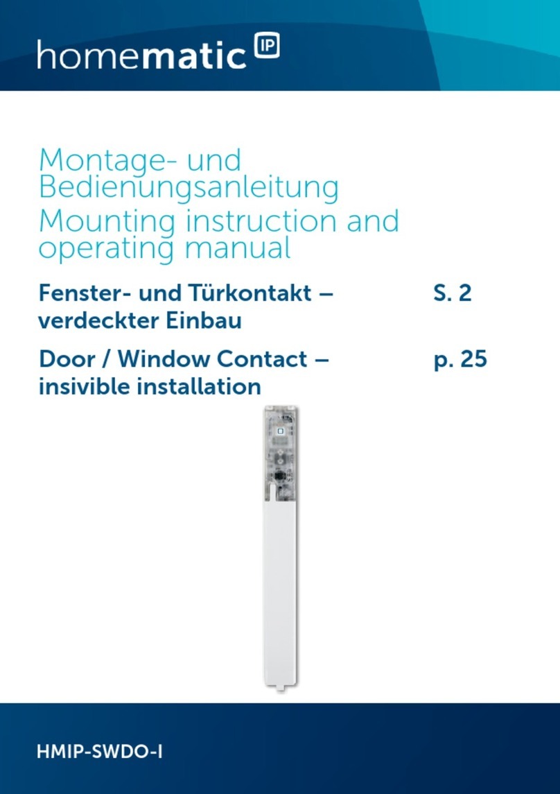 Homematic IP HMIP-SWDO-I Mounting instruction and operating manual