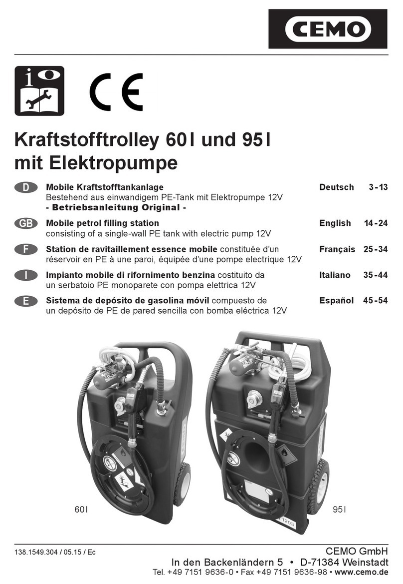 CEMO Trolley 60 l AdBlue Car PRO User manual