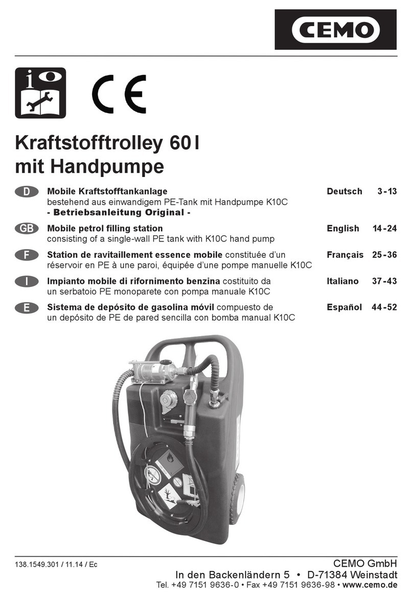 CEMO Trolley 60 l AdBlue Car PRO User manual