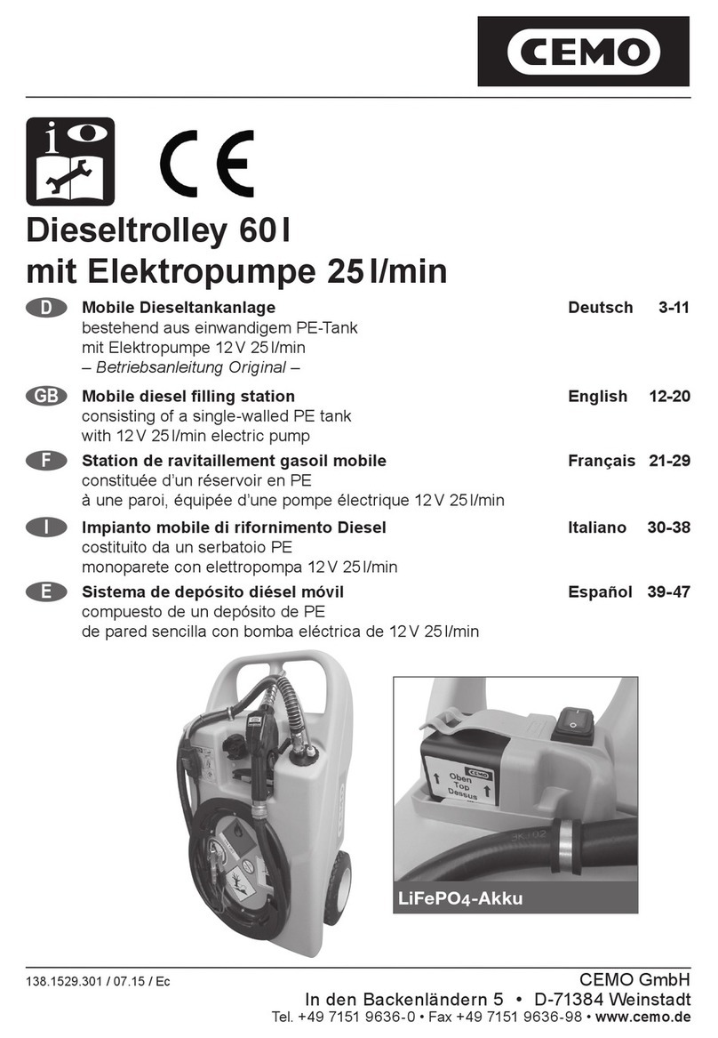 CEMO CENTRI SP30 operating instructions