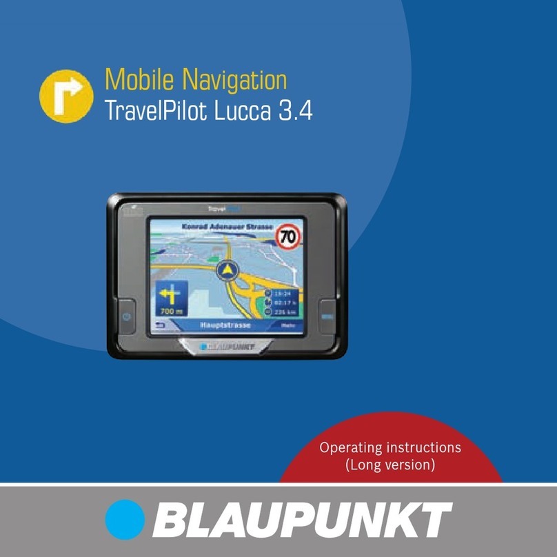 Blaupunkt TravelPilot Lucca 3.4 operating instructions