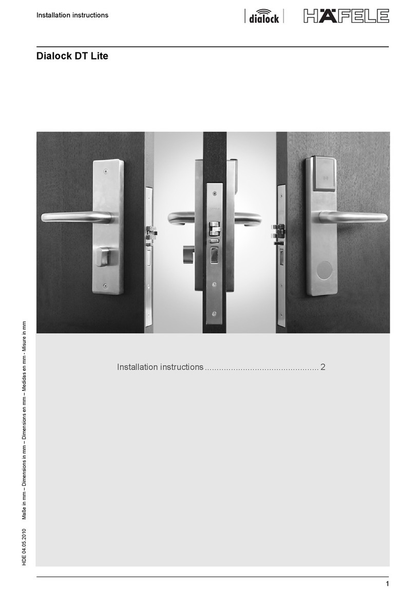 Hafele Dialock DT Lite User manual
