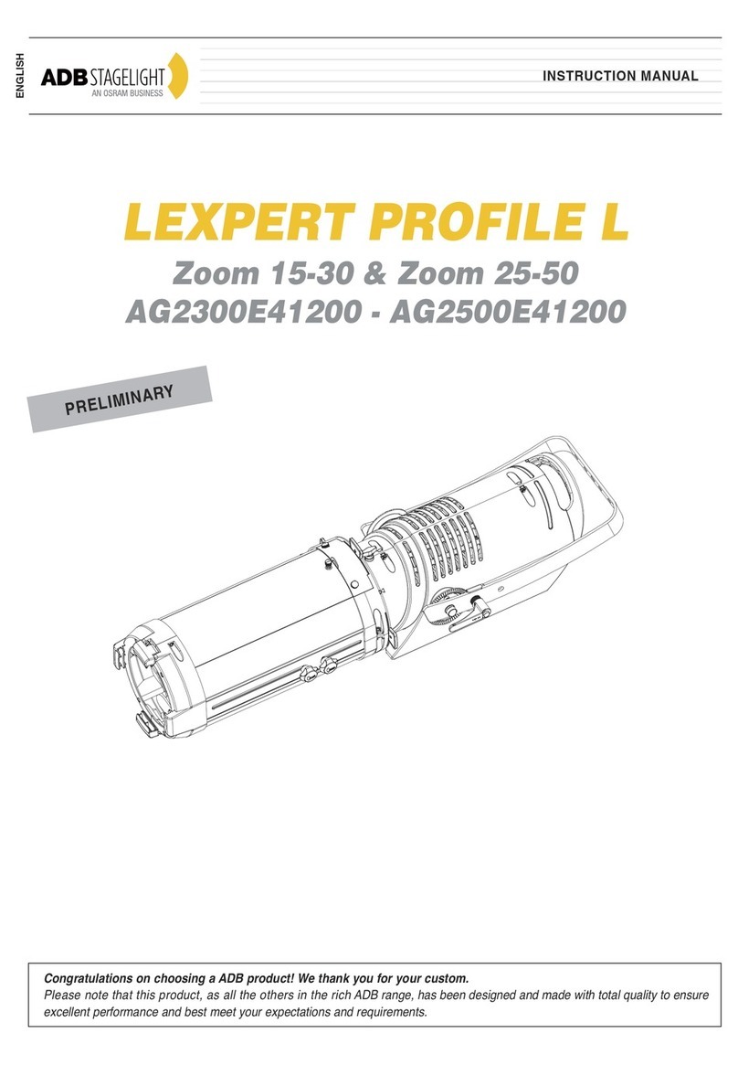 Osram ADB Stagelight LEXPERT PROFILE L User manual Osram ADB Stagelight LEXPERT PROFILE L User manual
