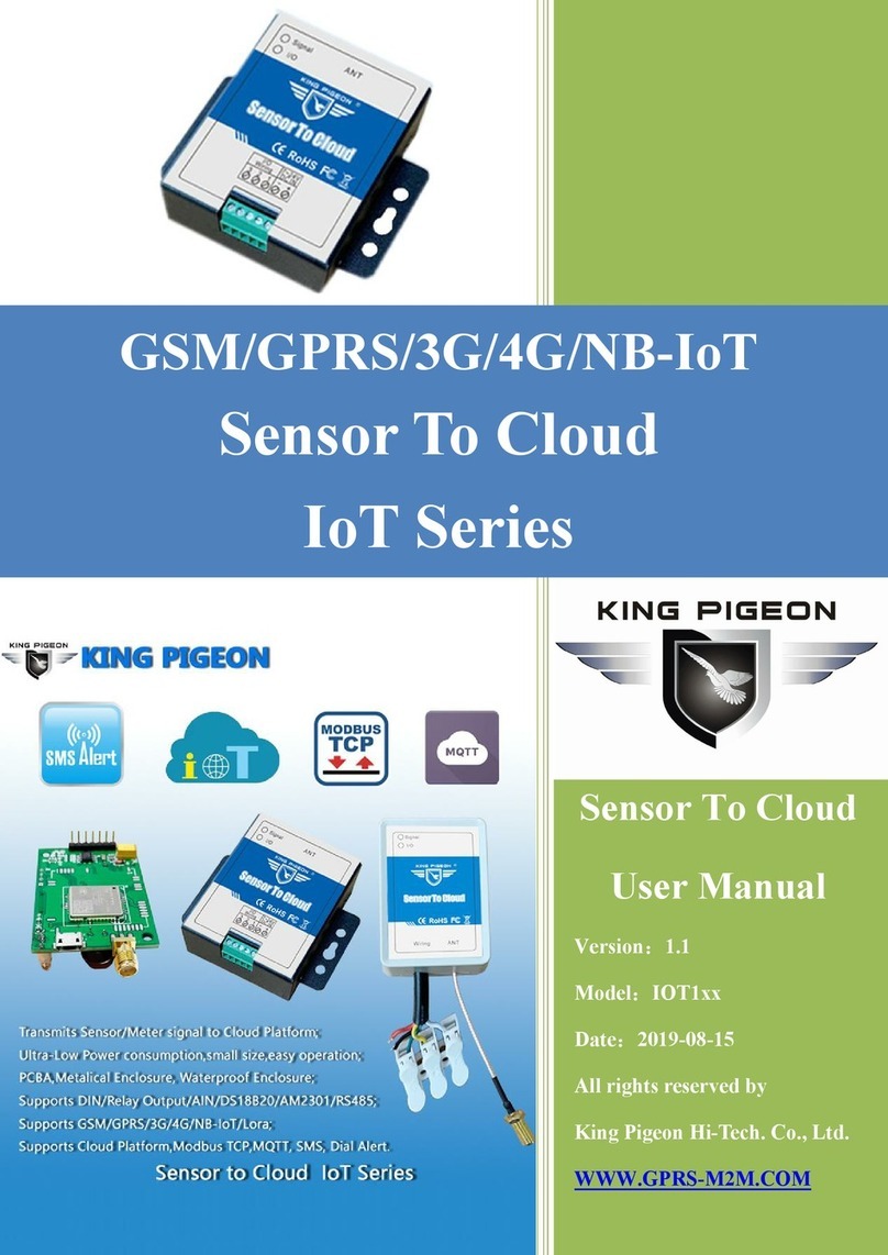 King Pigeon IOT100 user manual