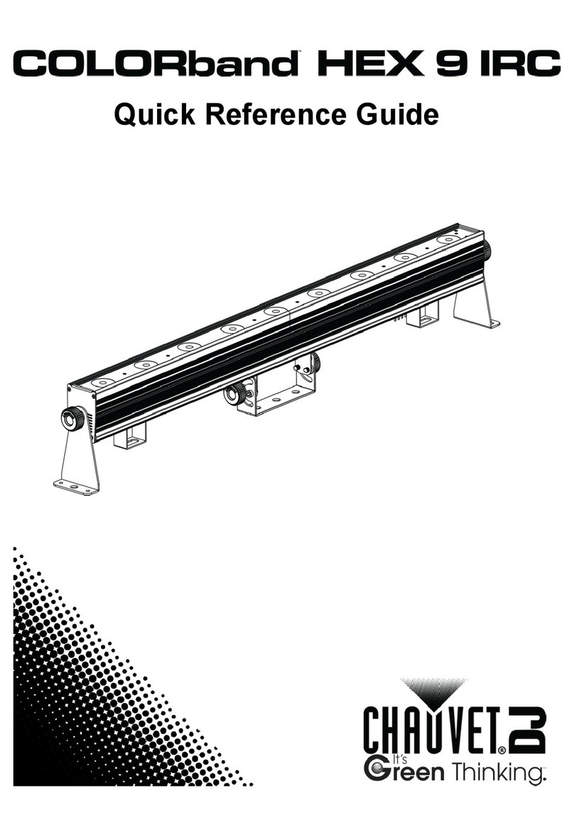 Chauvet DJ COLORband HEX 9 IRC Quick reference guide