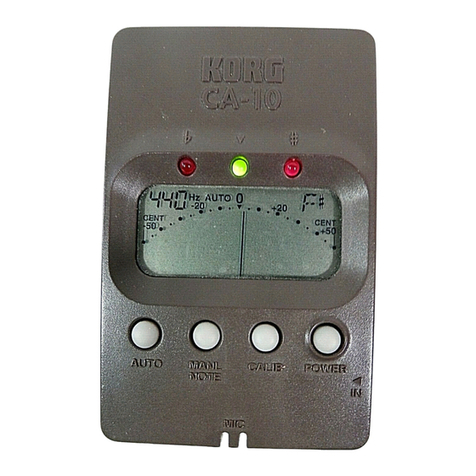 Korg CA-10 User manual