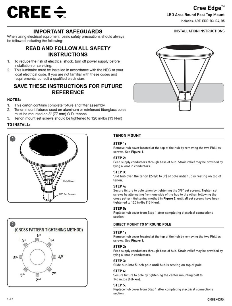 Cree Edge ARE-EDR-R4 User manual