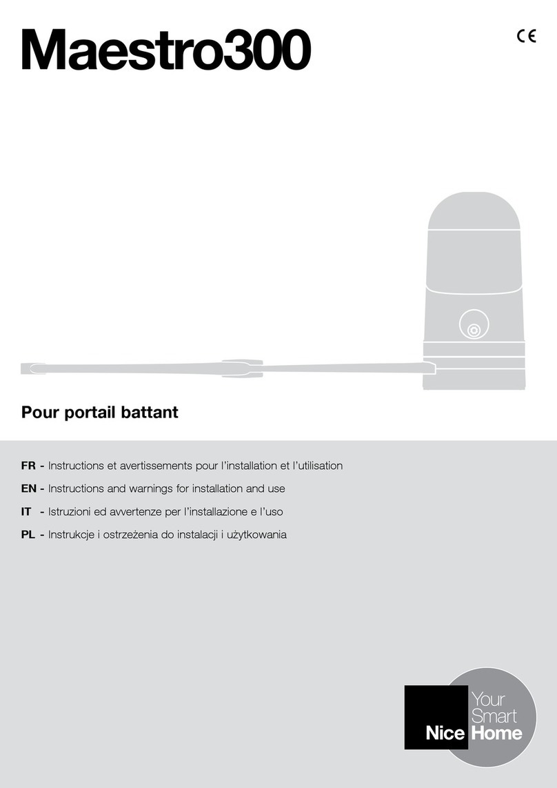Nice Maestro300 Technical specifications