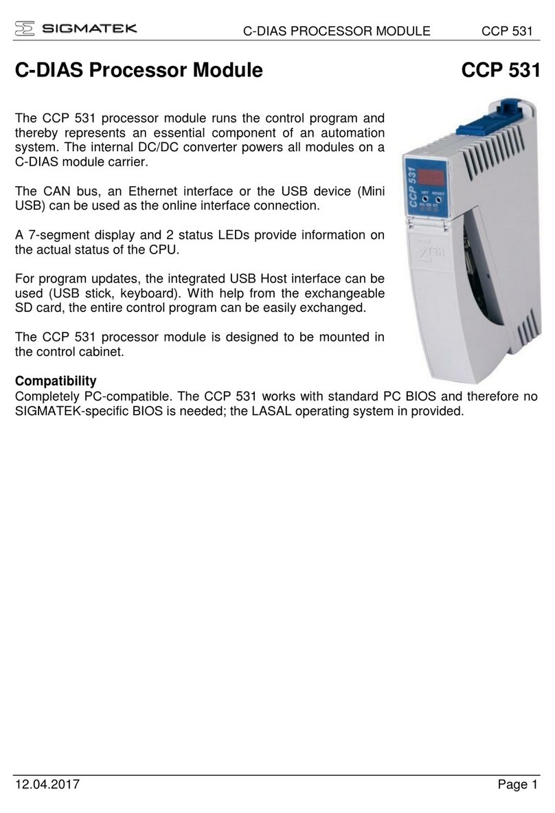 SIGMA TEK CCP 531 manual SIGMA TEK CCP 531 manual