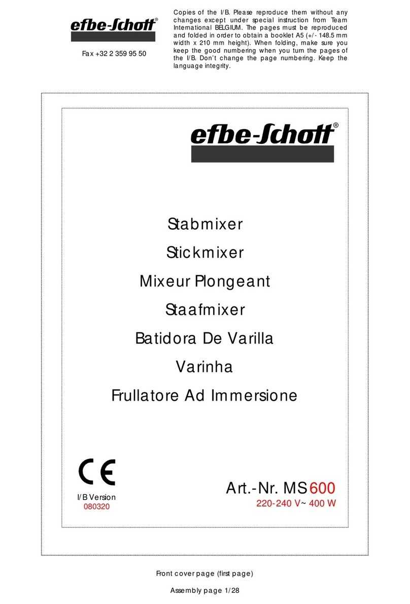 EFBE-SCHOTT MS 600 operating instructions