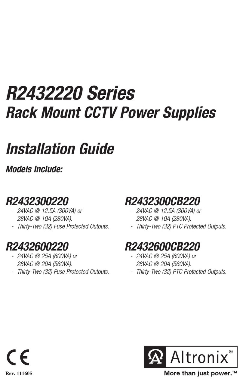Altronix R2432220 Series User manual