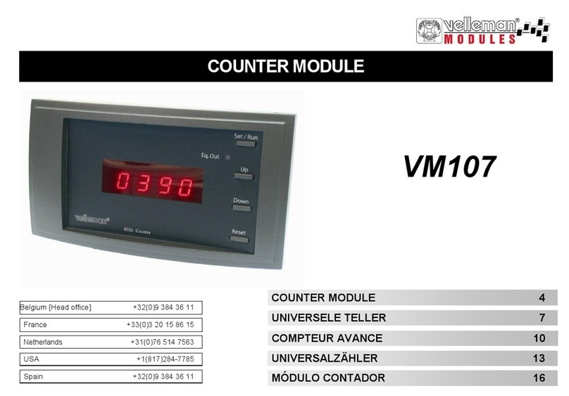 Velleman Modules VM107 manual