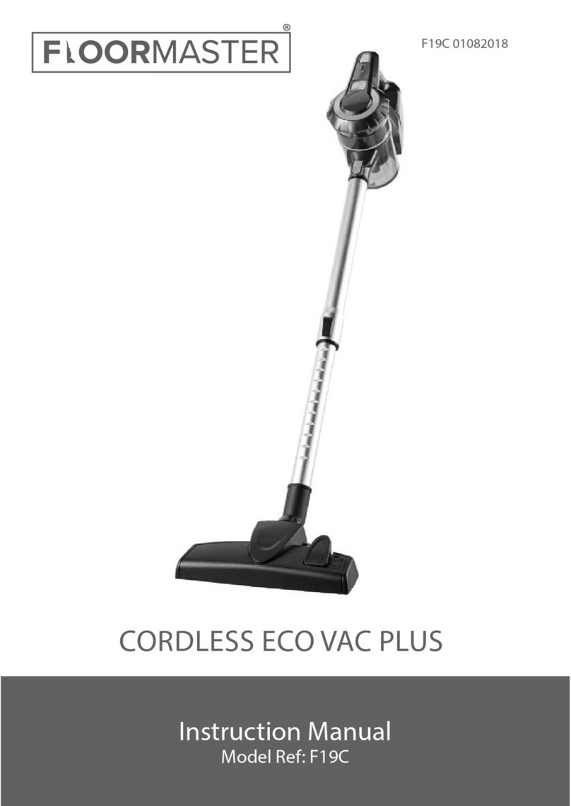 Floormaster CORDLESS ECO VAC PLUSF19C instruction manual
