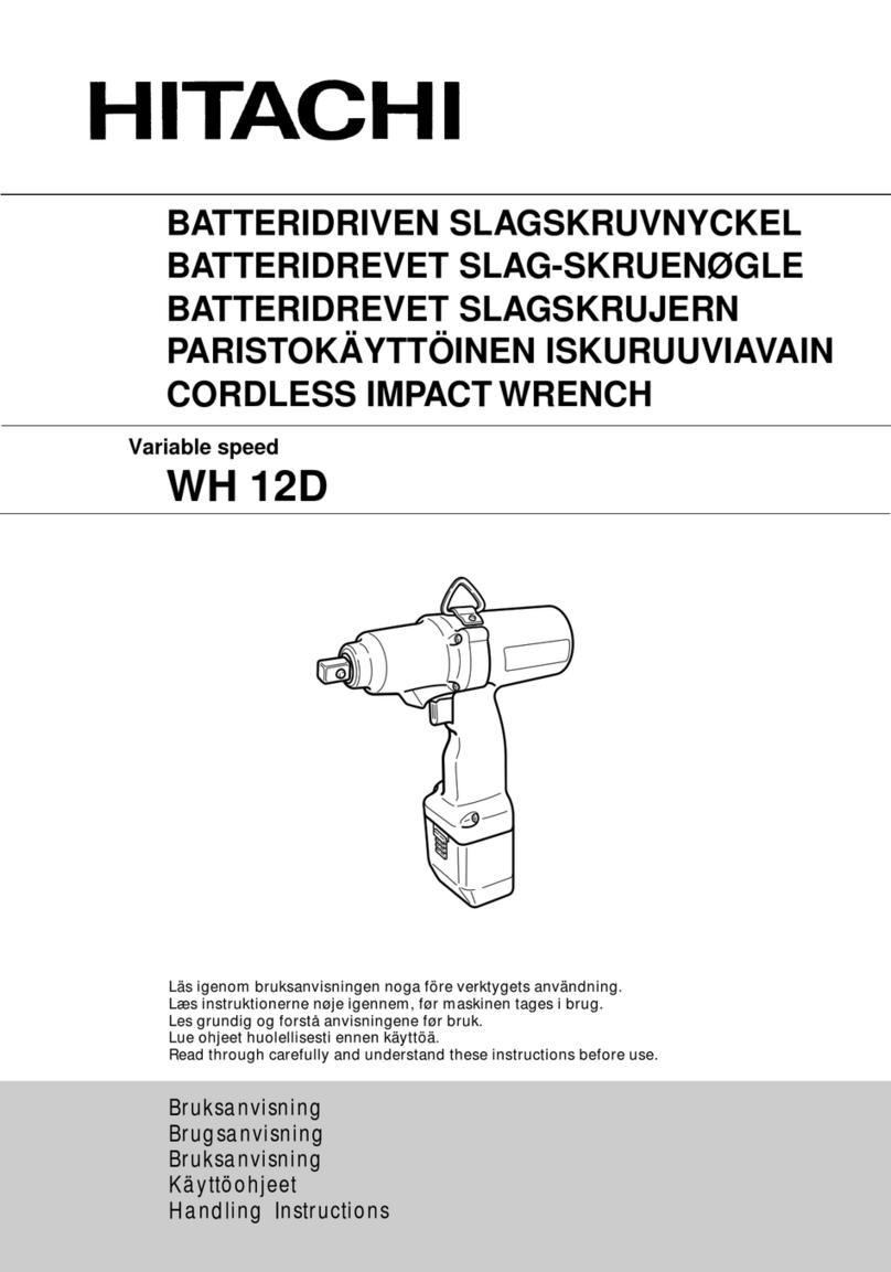 Hitachi WH 12D Handling instructions