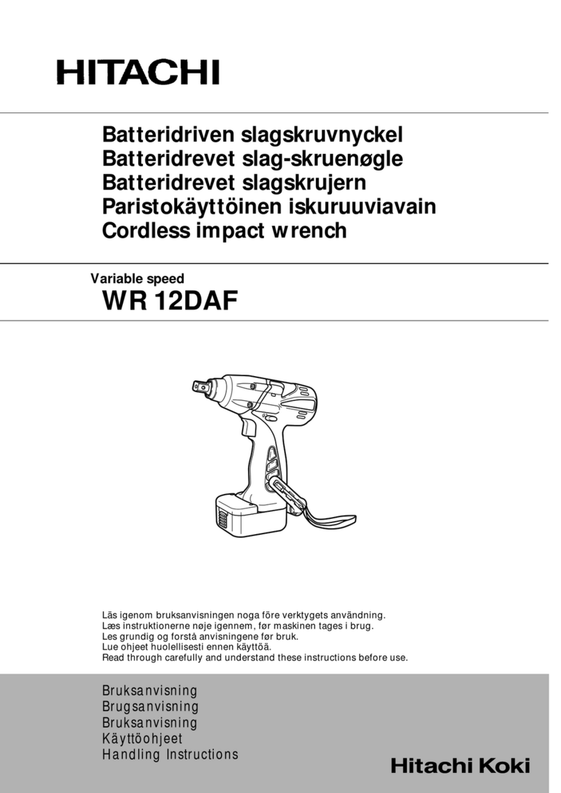 Hitachi WR 12DAF User manual