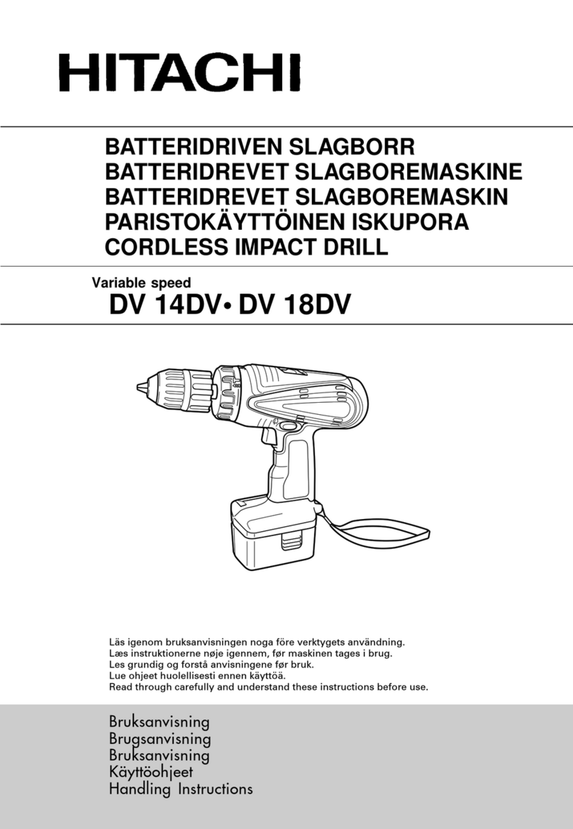 Hitachi DV 14DV Handling instructions
