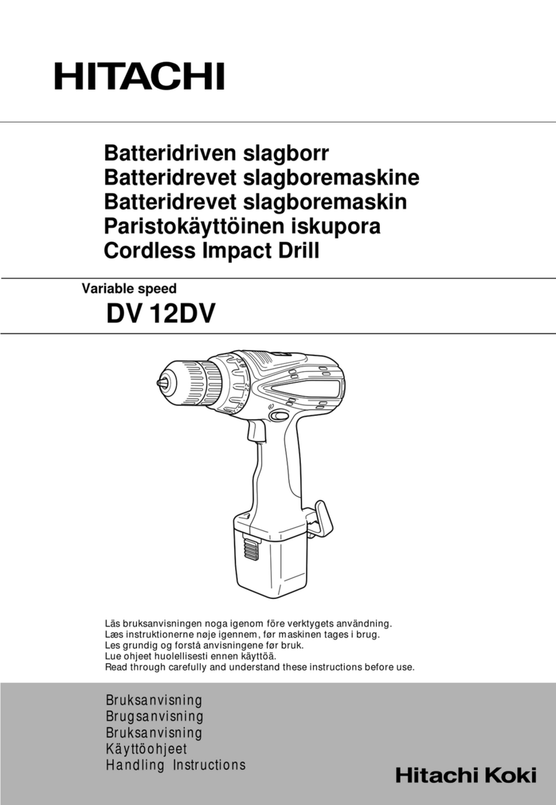 Hitachi DV 12DV Handling instructions