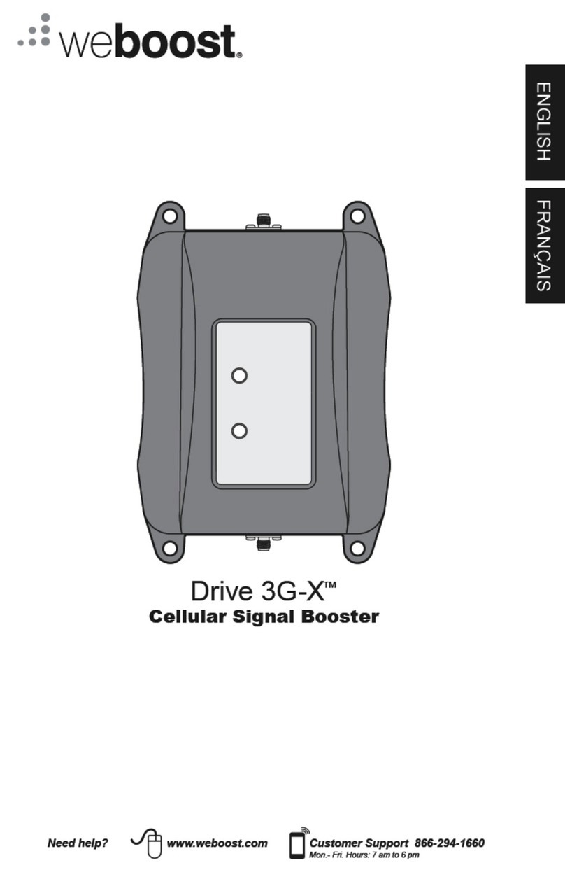 weBoost Drive 3G-X SmarTech III 470011 installation instructions