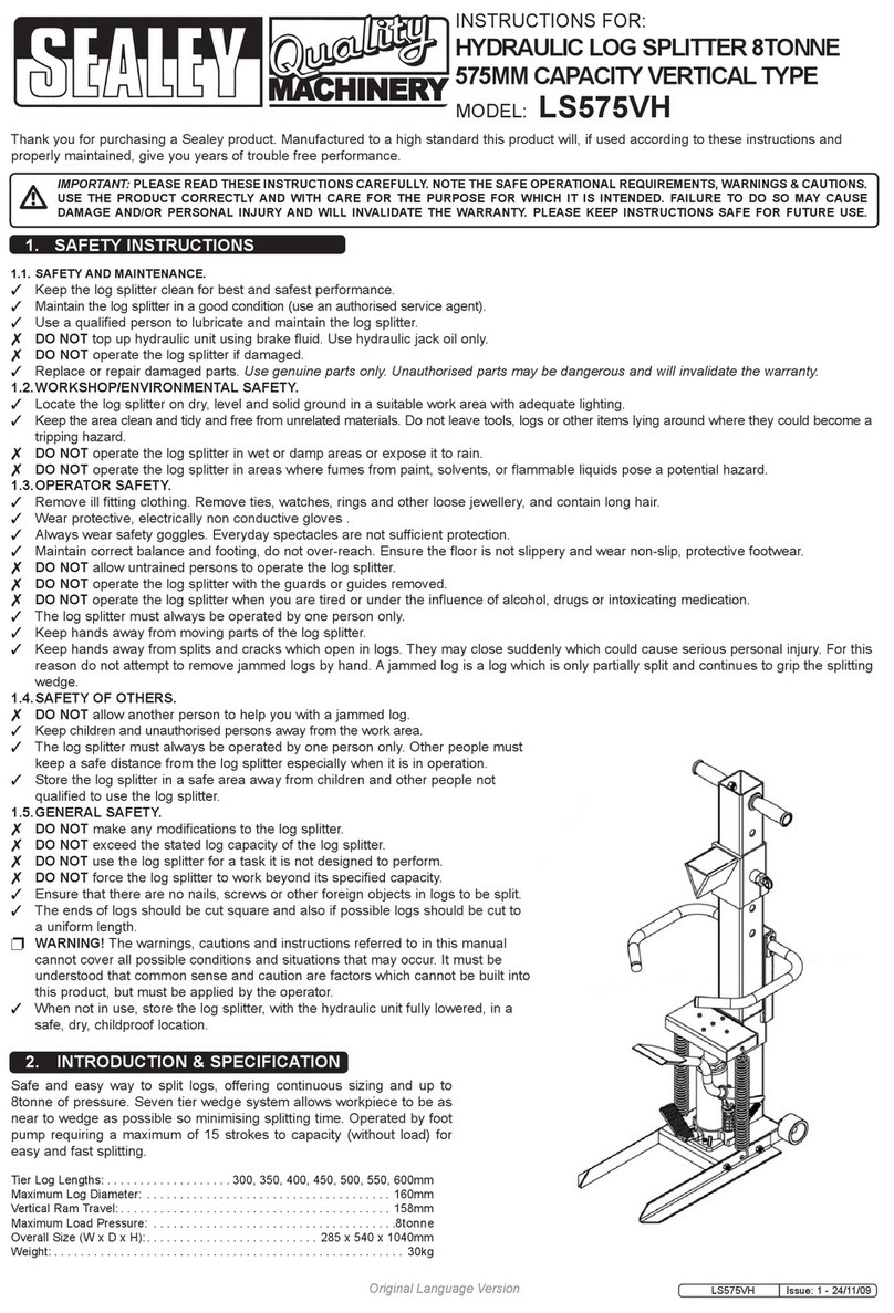 Sealey LS575VH instructions