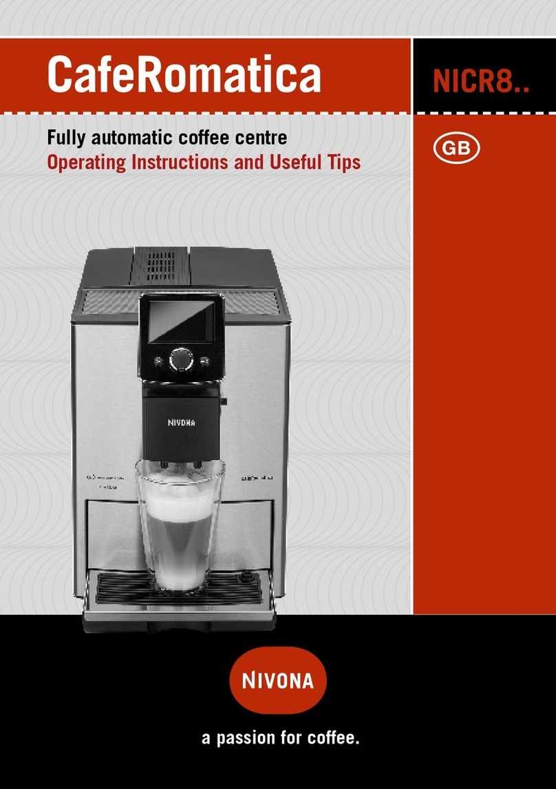 Nivona caferomatica NICR8 series Operating instructions and useful tips Nivona caferomatica NICR8 series Operating instructions and useful tips