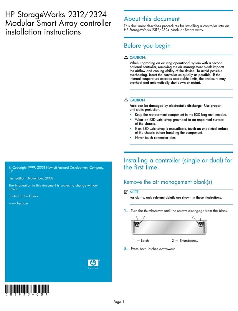 HP StorageWorks 2312 User manual