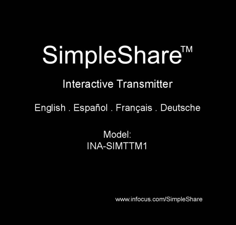 InFocus SimpleShare INA-SIMTTM1 user guide
