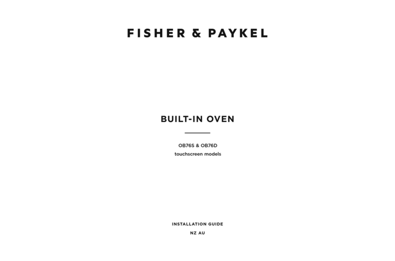 Fisher & Paykel OB76S installation guide