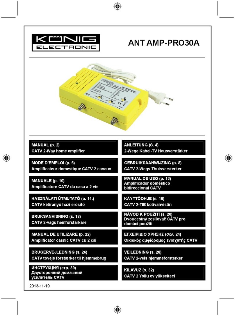 Konig ANT AMP-PRO30A User manual