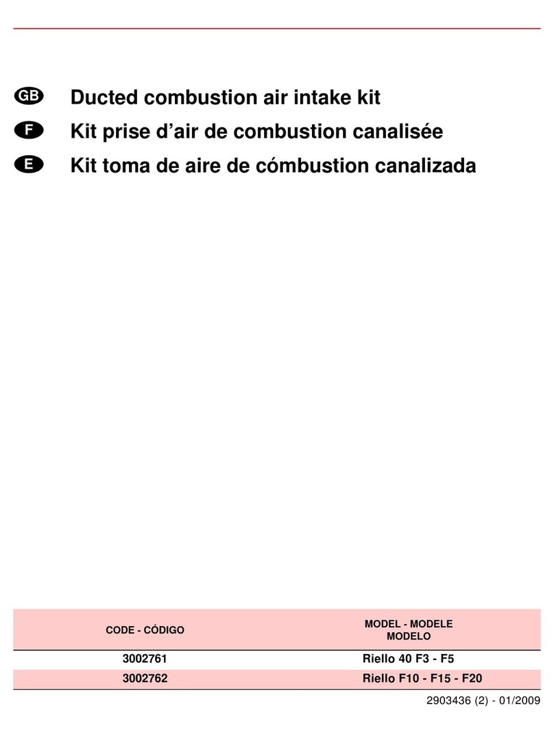 Riello R40 F3 installation instructions